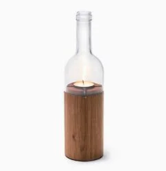 Wine bottle lantern